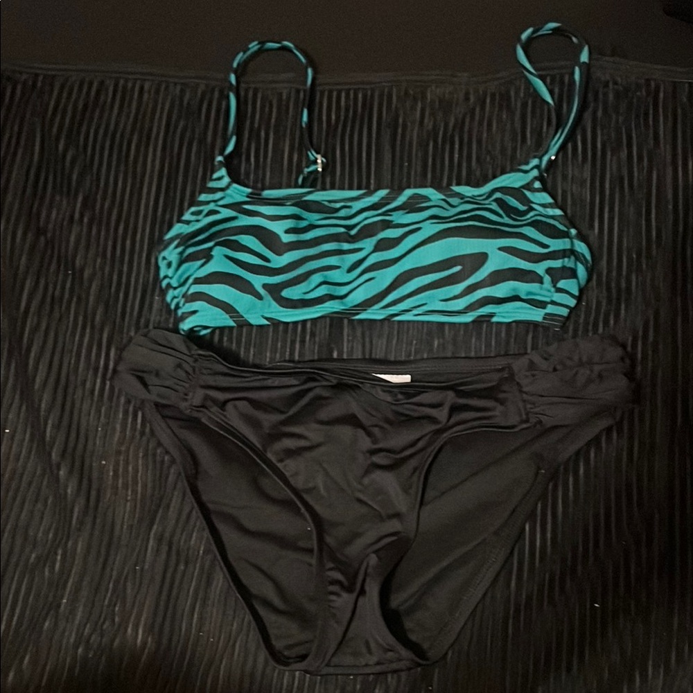 Stylish Zebra Print Bikini Set